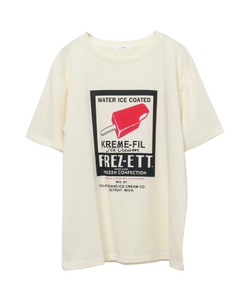 Rejoule（リジュール）の「ヴィンテージライクプリントT（Tシャツ/カットソー・レディース・ホワイト/イエロー・FREE）」の16枚目の写真