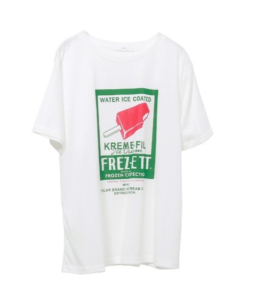 Rejoule（リジュール）の「ヴィンテージライクプリントT（Tシャツ/カットソー・レディース・ホワイト/イエロー・FREE）」の17枚目の写真
