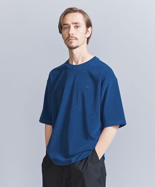 LACOSTE（ラコステ）の「＜LACOSTE for BEAUTY&YOUTH＞ 1トーン パイル Tシャツ（Tシャツ/カットソー・メンズ・ダークグレー/ネイビー/ホワイト/ライム・L/XL/M/S）」の4枚目の写真