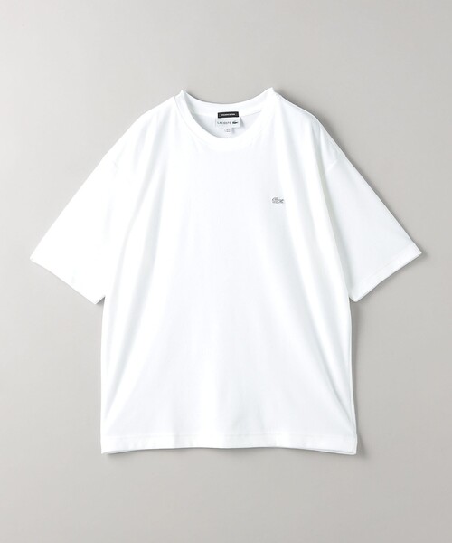 LACOSTE for BEAUTY&YOUTH 1トーン パイルTシャツ LACOSTE for BEAUTY&YOUTH＞ 1トーン ショートスリーブ Tシャツ 2