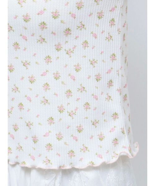 merry jenny（メリージェニー）の「flowerサーマルメローtops（Tシャツ/カットソー・レディース・ブルー/ピンク・FREE）」の9枚目の写真