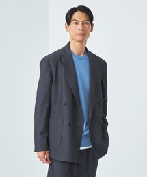 green label relaxing | A+ TR デニムライク 4B スタンダード ダブル ジャケット -ストレッチ・防シワ-(テーラードジャケット)
