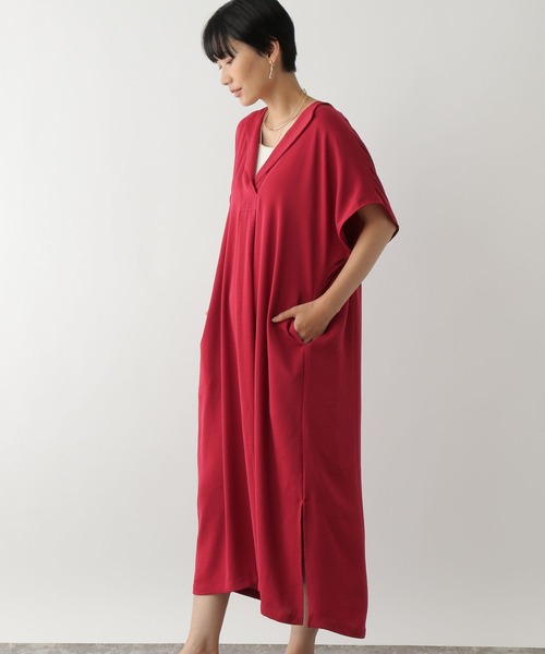 LEPSIM（レプシィム）の「カフタンワンピース　132991（ワンピース・レディース・レッド/チャコールグレー/ブラック・FREE）」の20枚目の写真