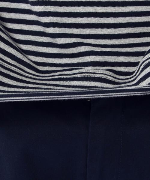 coen（コーエン）の「スムースボーダータートルネック（Tシャツ/カットソー・メンズ・オフホワイト/ネイビー・MEDIUM/LARGE/SMALL/X-LARGE）」の11枚目の写真