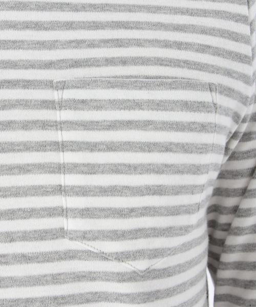 coen（コーエン）の「スムースボーダータートルネック（Tシャツ/カットソー・メンズ・オフホワイト/ネイビー・MEDIUM/LARGE/SMALL/X-LARGE）」の13枚目の写真