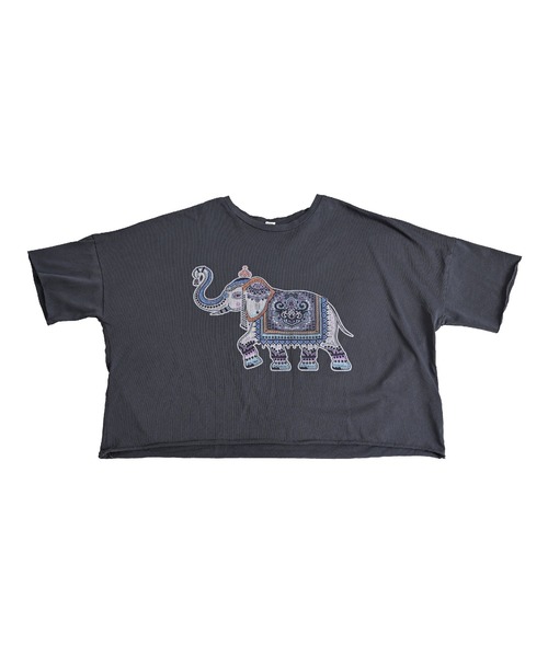 エスニックアニマルプリント オーバーサイズ 半袖Tシャツ（Tシャツ/カットソー）｜ABBEY MARKET（アビーマーケット）