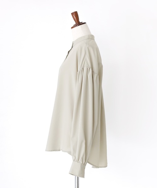 n'OrLABEL（ノアールレーベル）の「『フリル襟付きブラウス』（シャツ/ブラウス・レディース・ベージュ/ブラック/オフホワイト・2/1）」の5枚目の写真