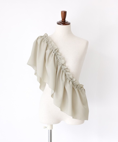 n'OrLABEL（ノアールレーベル）の「『フリル襟付きブラウス』（シャツ/ブラウス・レディース・ベージュ/ブラック/オフホワイト・2/1）」の10枚目の写真