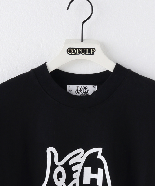 PULP/417EDIFICE(パルプフォーワンセブンエディフィス)の「【QH / QUISPIAM HABILIS】QH LOGO S/S T-SHIRTS(Tシャツ/カットソー・メンズ・ブラック・MEDIUM/LARGE)」の3枚目の写真