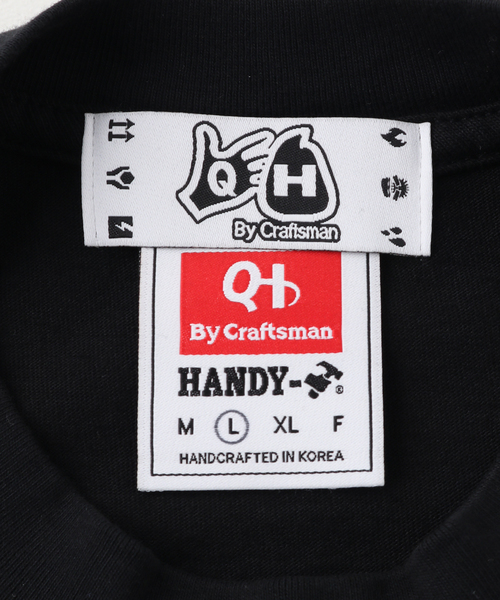 PULP/417EDIFICE(パルプフォーワンセブンエディフィス)の「【QH / QUISPIAM HABILIS】QH LOGO S/S T-SHIRTS(Tシャツ/カットソー・メンズ・ブラック・MEDIUM/LARGE)」の10枚目の写真