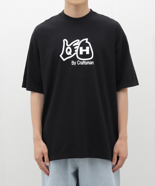 PULP/417EDIFICE(パルプフォーワンセブンエディフィス)の「【QH / QUISPIAM HABILIS】QH LOGO S/S T-SHIRTS(Tシャツ/カットソー・メンズ・ブラック・MEDIUM/LARGE)」の13枚目の写真