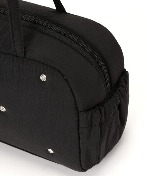 NATURAL BEAUTY BASIC（ナチュラルビューティーベーシック）の「◇ビジュースタッズボストンバッグ（ボストンバッグ・レディース・ブラック/ホワイト・ﾌﾘ-）」の7枚目の写真