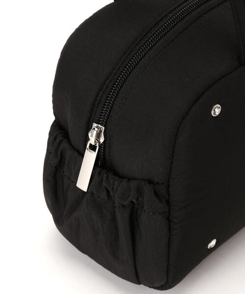 NATURAL BEAUTY BASIC（ナチュラルビューティーベーシック）の「◇ビジュースタッズボストンバッグ（ボストンバッグ・レディース・ブラック/ホワイト・ﾌﾘ-）」の8枚目の写真