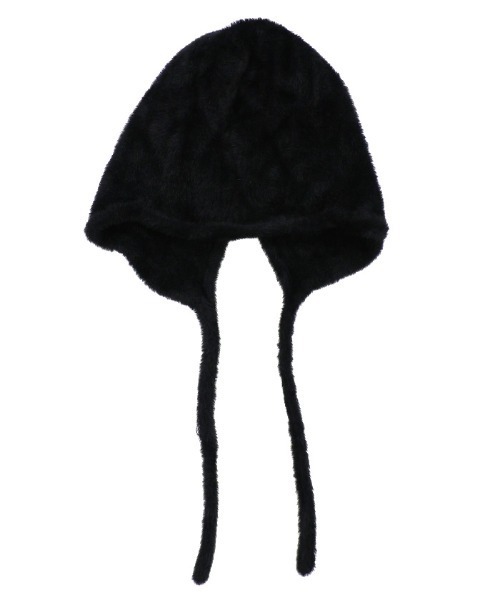 select MOCA（セレクトモカ）の「シャギーフライトニットキャップ（ニットキャップ/ビーニー・レディース・ブラウン/ブラック・FREE）」の7枚目の写真