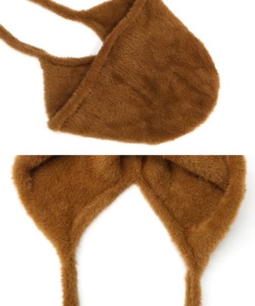 select MOCA（セレクトモカ）の「シャギーフライトニットキャップ（ニットキャップ/ビーニー・レディース・ブラウン/ブラック・FREE）」の10枚目の写真