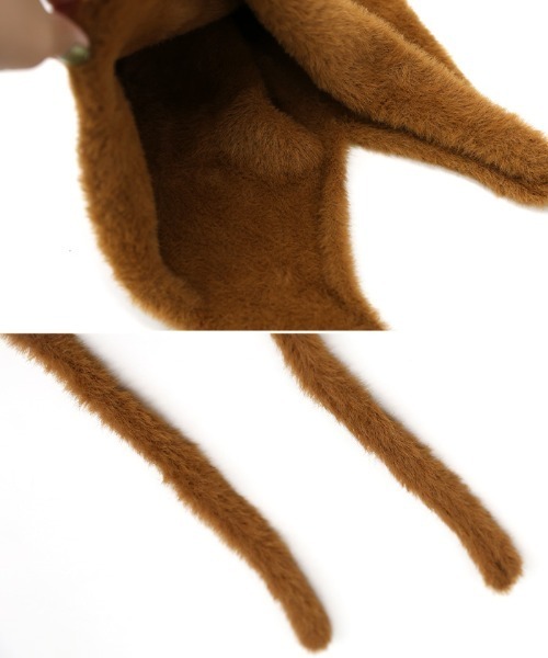 select MOCA（セレクトモカ）の「シャギーフライトニットキャップ（ニットキャップ/ビーニー・レディース・ブラウン/ブラック・FREE）」の11枚目の写真