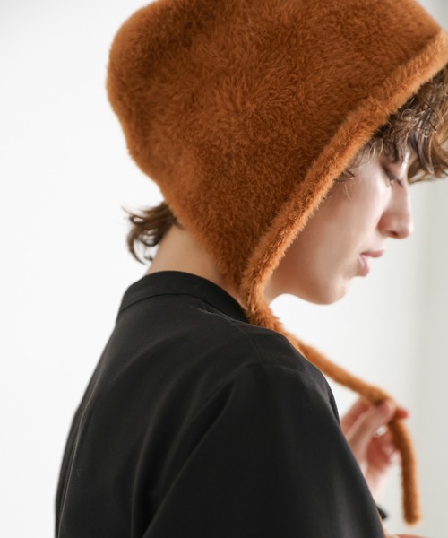 select MOCA（セレクトモカ）の「シャギーフライトニットキャップ（ニットキャップ/ビーニー・レディース・ブラウン/ブラック・FREE）」の20枚目の写真