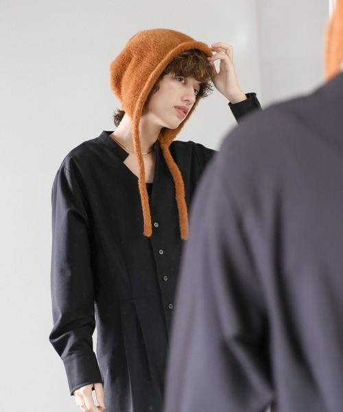 select MOCA（セレクトモカ）の「シャギーフライトニットキャップ（ニットキャップ/ビーニー・レディース・ブラウン/ブラック・FREE）」の22枚目の写真