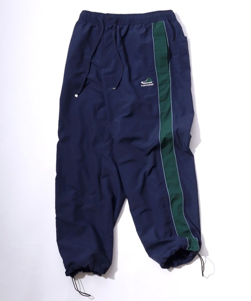 【セール】2024AW CONVERSE/コンバース ワンポイントシューズロゴ刺繍 サイドライン ナイロントラックジャケット レディース メンズ（ナイロンジャケット）｜CONVERSE（コンバース）