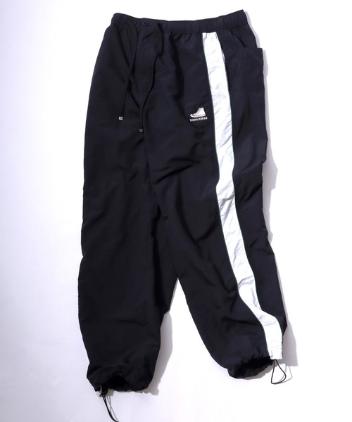 【セール】2024AW CONVERSE/コンバース ワンポイントシューズロゴ刺繍 サイドライン ナイロントラックジャケット レディース メンズ（ナイロンジャケット）｜CONVERSE（コンバース）