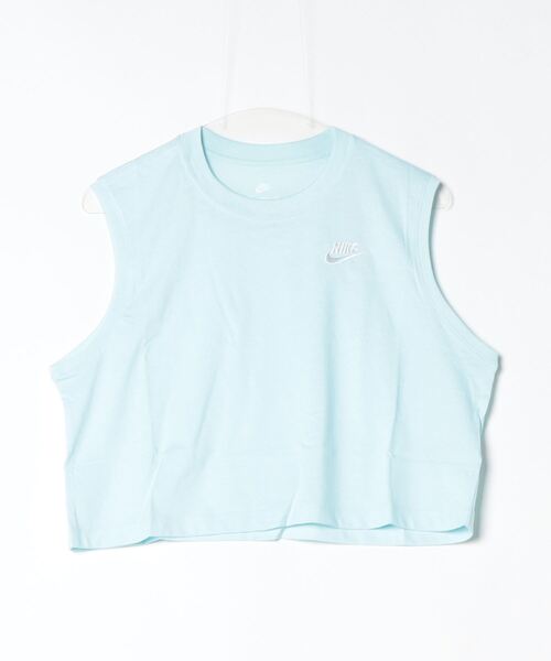 NIKE（ナイキ）の「ナイキ NIKE ナイキ  NSW クラブ クロップ S/L Tシャツ（Tシャツ/カットソー・レディース・ブルー・M/L）」の6枚目の写真