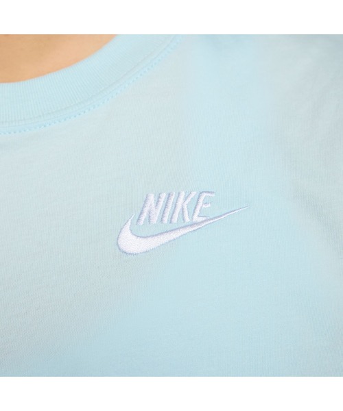 NIKE（ナイキ）の「ナイキ NIKE ナイキ  NSW クラブ クロップ S/L Tシャツ（Tシャツ/カットソー・レディース・ブルー・M/L）」の3枚目の写真