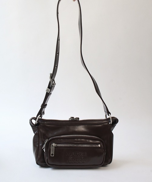 韓国人気★MARGE SHERWOOD★OUTPOCKET HOBO★ショルダーバック★ Margesherwood ] / ☆ OUTPOCKET HOBO MINI / washed brown