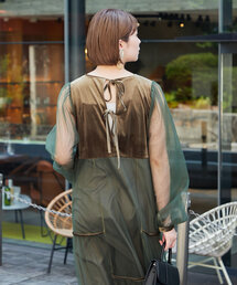 CIAOPANIC | 【WEB限定】【オケージョン/結婚式】チュールドッキングベロアオケージョンワンピース(ドレス)