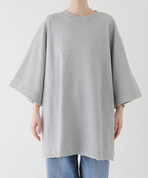 ANGLAN / アングラン Valley Tuck Sweat Half Tee