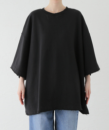 ANGLAN / アングラン Valley Tuck Sweat Half Tee