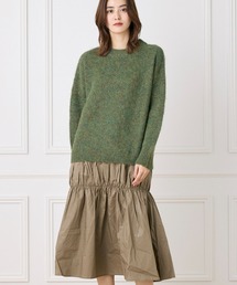 INED CLARO | コーティングコットンドッキングワンピース(ワンピース)