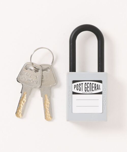 POST GENERAL(ポストジェネラル)の「【POSTPOST GENERAL/ポストジェネラル】NYLON PADLOCK /#P/G 077(その他雑貨・メンズ・ブラック/グレー/オレンジ/ブルー・FREE)」の1枚目の写真