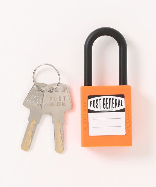 POST GENERAL(ポストジェネラル)の「【POSTPOST GENERAL/ポストジェネラル】NYLON PADLOCK /#P/G 077(その他雑貨・メンズ・ブラック/グレー/オレンジ/ブルー・FREE)」の4枚目の写真