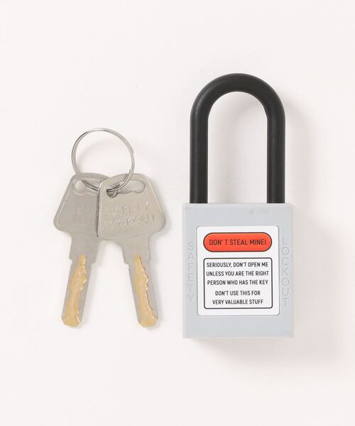 POST GENERAL(ポストジェネラル)の「【POSTPOST GENERAL/ポストジェネラル】NYLON PADLOCK /#P/G 077(その他雑貨・メンズ・ブラック/グレー/オレンジ/ブルー・FREE)」の5枚目の写真