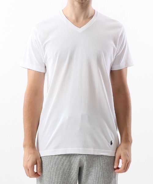 POLO RALPH LAUREN UNDERWEAR(ポロラルフローレンアンダーウェア)の「POLO RALPH LAUREN/ポロラルフローレン/クラシックフィット Vネック アンダーシャツ(RM1-X002)(Tシャツ/カットソー・メンズ・ホワイト/ブラック/グレー・L/M/S)」の1枚目の写真