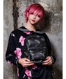 Amilige（アミリージュ）の「くぎベア総柄プリントリュック（バックパック/リュック・メンズ）」