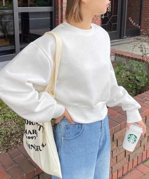 THINK RICH トレーナー クリーム色 THINK RICH トレーナー クリーム色 THINK RICH トレーナー