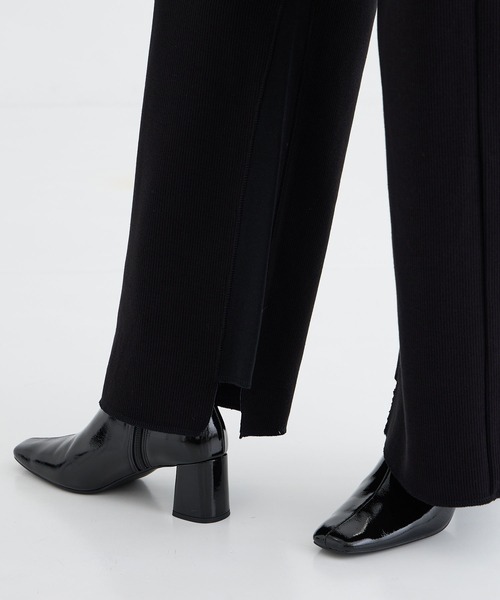 MIHARAYASUHIRO(ミハラヤスヒロ)の「【MIHARAYASUHIRO/ミハラヤスヒロ】GATHERED KNIT PANTS/ギャザーニットストレートパンツ(その他パンツ・レディース・ブラック・36)」の8枚目の写真