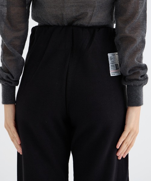 MIHARAYASUHIRO(ミハラヤスヒロ)の「【MIHARAYASUHIRO/ミハラヤスヒロ】GATHERED KNIT PANTS/ギャザーニットストレートパンツ(その他パンツ・レディース・ブラック・36)」の9枚目の写真