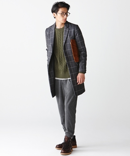 WEGO(ウィゴー)の「WEGO/切替ジップトラックパンツ(その他パンツ・メンズ・グレー/ネイビー・MEDIUM/LARGE)」の12枚目の写真