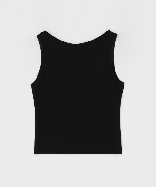 BLACKUP（ブラックアップ）の「[MADE] モンタ SET - 長袖Tシャツ+ノースリーブ（Tシャツ/カットソー・レディース・ワイン/ブラック・ONESIZE）」の7枚目の写真