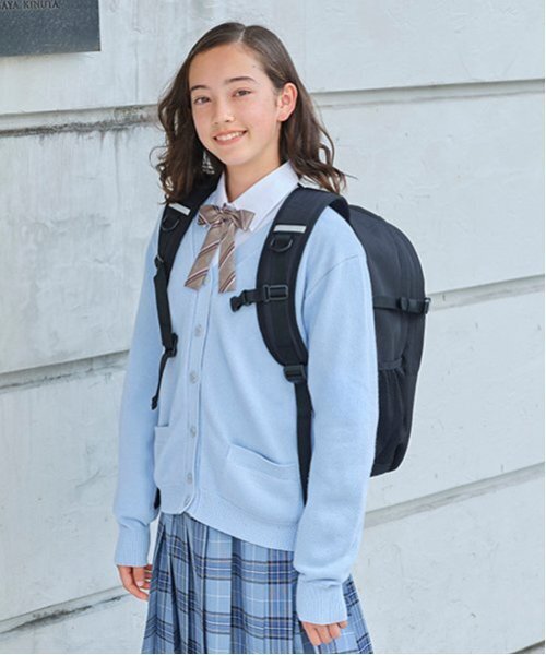 *【シワになりにくい】角襟ブラウス（シャツ/ブラウス）｜pom ponette junior（ポンポネットジュニア）