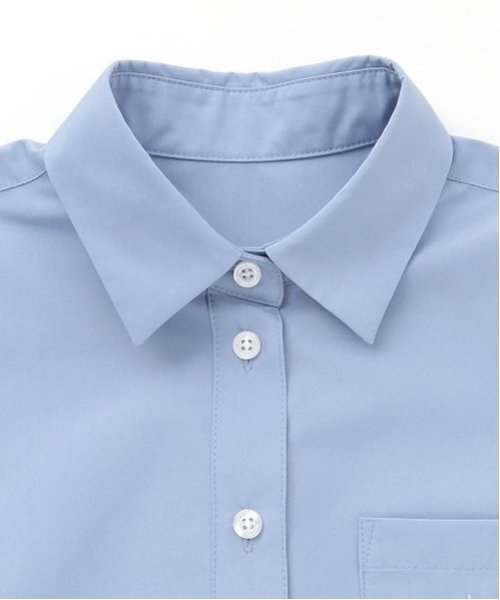 *【シワになりにくい】角襟ブラウス（シャツ/ブラウス）｜pom ponette junior（ポンポネットジュニア）