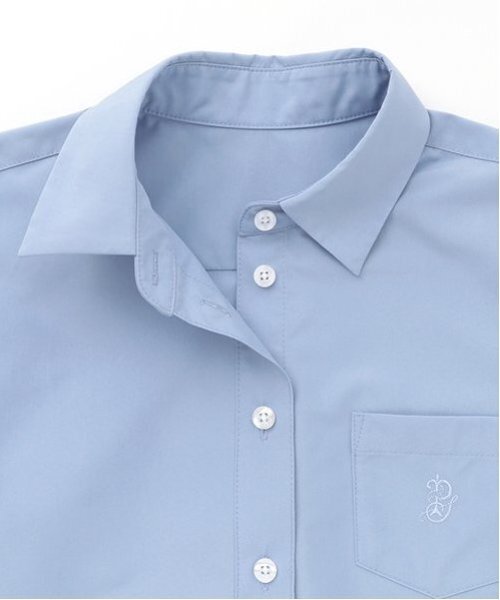 *【シワになりにくい】角襟ブラウス（シャツ/ブラウス）｜pom ponette junior（ポンポネットジュニア）