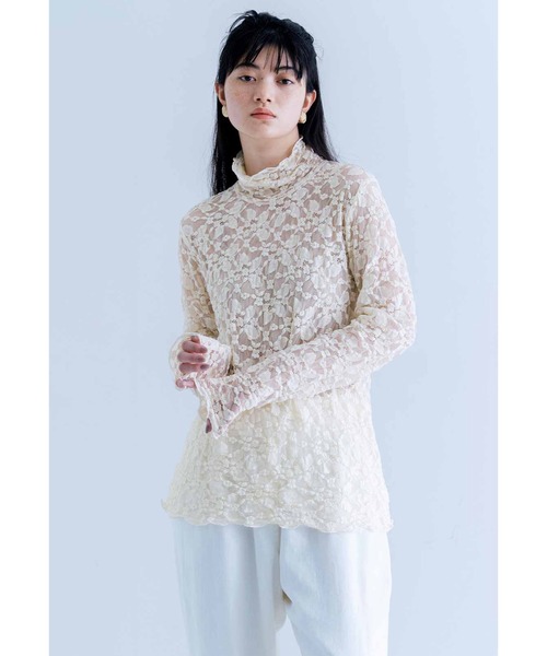MEDE19F レースハイネックトップス（その他トップス