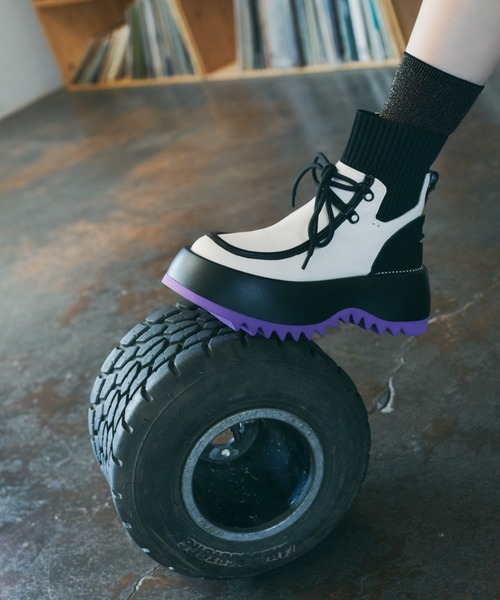 VEGE（ベジ）の「VEGE Big Foot（ブーツ・レディース・キャメル/ブラック/アイボリー/グレー・23/23.5/24/24.5）」の2枚目の写真