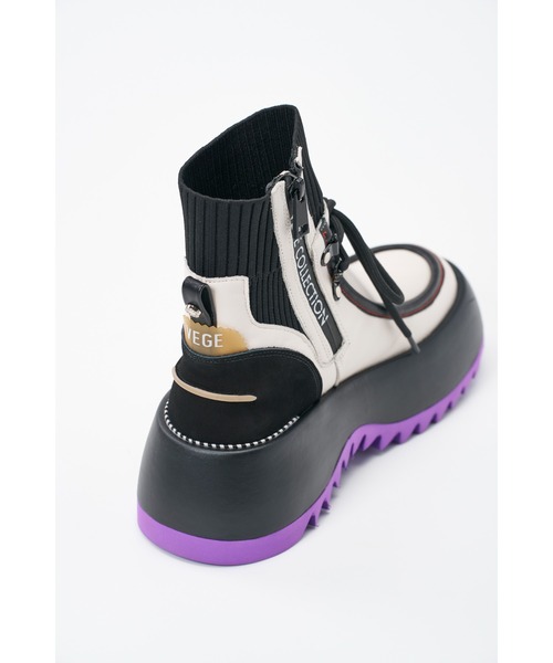 VEGE（ベジ）の「VEGE Big Foot（ブーツ・レディース・キャメル/ブラック/アイボリー/グレー・23/23.5/24/24.5）」の7枚目の写真