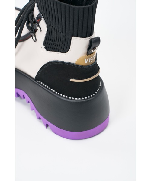 VEGE（ベジ）の「VEGE Big Foot（ブーツ・レディース・キャメル/ブラック/アイボリー/グレー・23/23.5/24/24.5）」の8枚目の写真