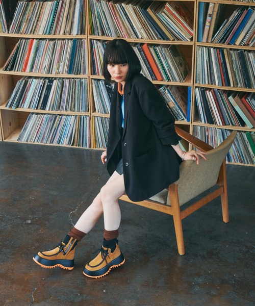 VEGE（ベジ）の「VEGE Big Foot（ブーツ・レディース・キャメル/ブラック/アイボリー/グレー・23/23.5/24/24.5）」の18枚目の写真