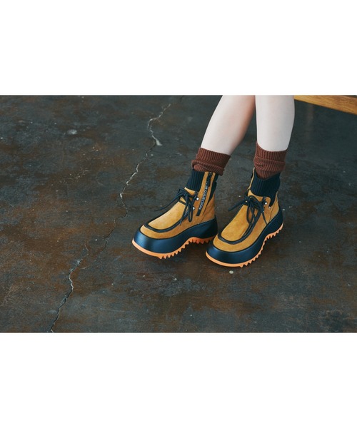 VEGE（ベジ）の「VEGE Big Foot（ブーツ・レディース・キャメル/ブラック/アイボリー/グレー・23/23.5/24/24.5）」の19枚目の写真